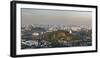 Kuala Lumpur skyline seen at sunrise from Bukit Tabur Mountain, Malaysia, Southeast Asia, Asia-Matthew Williams-Ellis-Framed Photographic Print