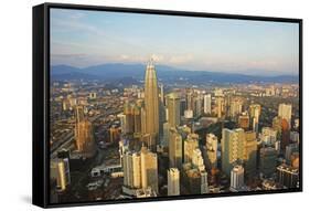 Kuala Lumpur Skyline Seen from Kl Tower, Kuala Lumpur, Malaysia, Southeast Asia, Asia-Jochen Schlenker-Framed Stretched Canvas