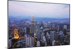 Kuala Lumpur Skyline Seen from Kl Tower, Kuala Lumpur, Malaysia, Southeast Asia, Asia-Jochen Schlenker-Mounted Photographic Print