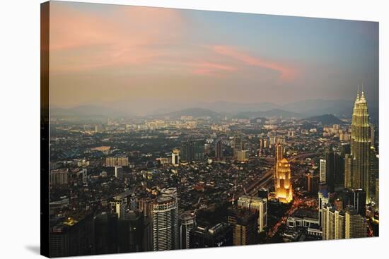 Kuala Lumpur Skyline Seen from Kl Tower, Kuala Lumpur, Malaysia, Southeast Asia, Asia-Jochen Schlenker-Stretched Canvas