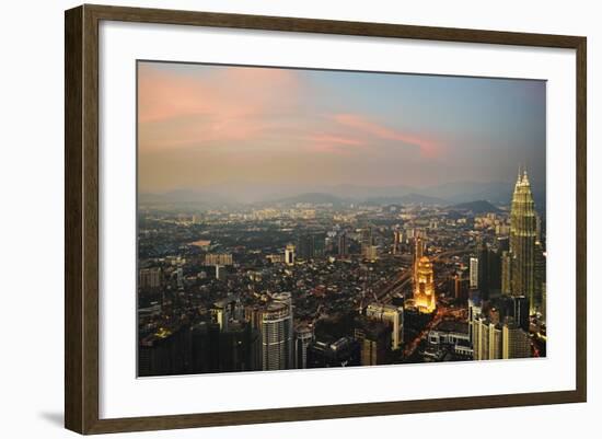 Kuala Lumpur Skyline Seen from Kl Tower, Kuala Lumpur, Malaysia, Southeast Asia, Asia-Jochen Schlenker-Framed Photographic Print