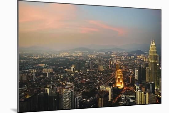 Kuala Lumpur Skyline Seen from Kl Tower, Kuala Lumpur, Malaysia, Southeast Asia, Asia-Jochen Schlenker-Mounted Photographic Print