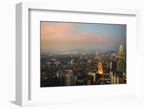 Kuala Lumpur Skyline Seen from Kl Tower, Kuala Lumpur, Malaysia, Southeast Asia, Asia-Jochen Schlenker-Framed Photographic Print