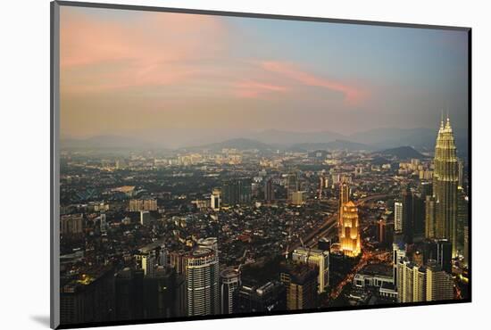 Kuala Lumpur Skyline Seen from Kl Tower, Kuala Lumpur, Malaysia, Southeast Asia, Asia-Jochen Schlenker-Mounted Photographic Print