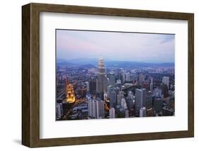 Kuala Lumpur Skyline Seen from Kl Tower, Kuala Lumpur, Malaysia, Southeast Asia, Asia-Jochen Schlenker-Framed Photographic Print