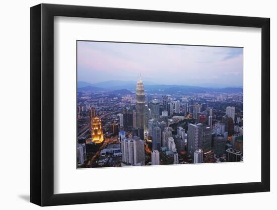 Kuala Lumpur Skyline Seen from Kl Tower, Kuala Lumpur, Malaysia, Southeast Asia, Asia-Jochen Schlenker-Framed Photographic Print