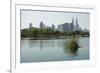 Kuala Lumpur Skyline Seen from Lake Titiwangsa, Kuala Lumpur, Malaysia, Southeast Asia, Asia-Jochen Schlenker-Framed Photographic Print