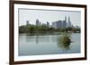 Kuala Lumpur Skyline Seen from Lake Titiwangsa, Kuala Lumpur, Malaysia, Southeast Asia, Asia-Jochen Schlenker-Framed Photographic Print