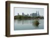 Kuala Lumpur Skyline Seen from Lake Titiwangsa, Kuala Lumpur, Malaysia, Southeast Asia, Asia-Jochen Schlenker-Framed Photographic Print