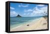 Kualoa Beach, Oahu, Hawaii, United States of America, Pacific-Michael-Framed Stretched Canvas