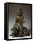 Kuan Yin Simhanada, Bronze Statue, China, Ming Dynasty, 14th-17th Century-null-Framed Stretched Canvas