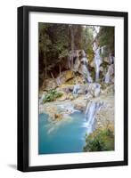 Kuang Si falls, Luang Prabang, Laos, Indochina, Southeast Asia-Jan Miracky-Framed Premium Photographic Print