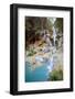 Kuang Si falls, Luang Prabang, Laos, Indochina, Southeast Asia-Jan Miracky-Framed Photographic Print