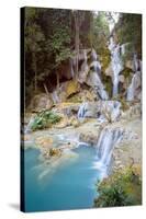 Kuang Si falls, Luang Prabang, Laos, Indochina, Southeast Asia-Jan Miracky-Stretched Canvas
