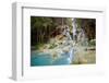 Kuang Si falls, Luang Prabang, Laos, Indochina, Southeast Asia-Jan Miracky-Framed Photographic Print