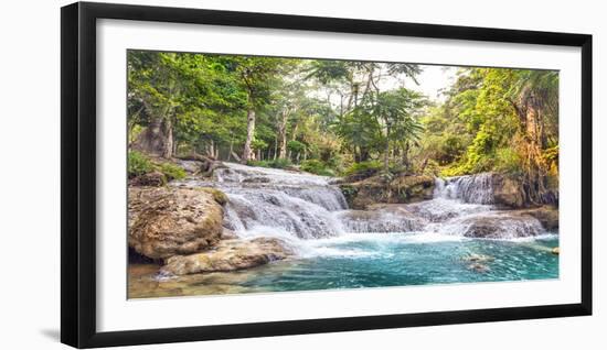 Kuang Si Falls, Luang Prabang, Laos-Pangea Images-Framed Giclee Print