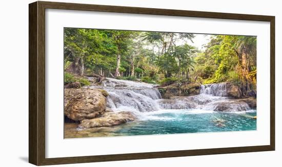 Kuang Si Falls, Luang Prabang, Laos-Pangea Images-Framed Giclee Print