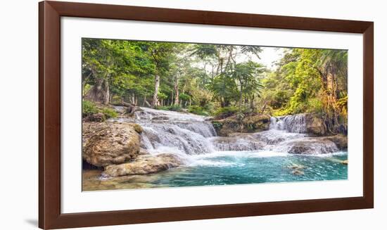 Kuang Si Falls, Luang Prabang, Laos-Pangea Images-Framed Giclee Print