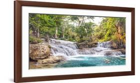 Kuang Si Falls, Luang Prabang, Laos-Pangea Images-Framed Giclee Print