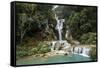 Kuang Si Waterfall, Luang Prabang, Laos, Indochina, Southeast Asia, Asia-Yadid Levy-Framed Stretched Canvas