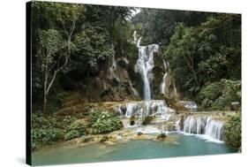 Kuang Si Waterfall, Luang Prabang, Laos, Indochina, Southeast Asia, Asia-Yadid Levy-Stretched Canvas