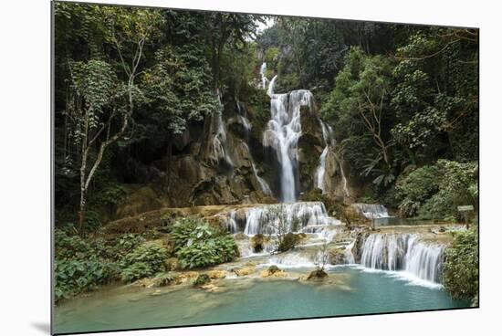 Kuang Si Waterfall, Luang Prabang, Laos, Indochina, Southeast Asia, Asia-Yadid Levy-Mounted Photographic Print