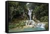Kuang Si Waterfall, Luang Prabang, Laos, Indochina, Southeast Asia, Asia-Yadid Levy-Framed Stretched Canvas
