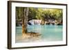 Kuang Si Waterfalls, Luang Prabang Area, Laos, Indochina, Southeast Asia, Asia-Jordan Banks-Framed Photographic Print