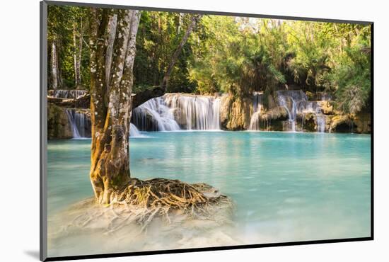 Kuang Si Waterfalls, Luang Prabang Area, Laos, Indochina, Southeast Asia, Asia-Jordan Banks-Mounted Photographic Print