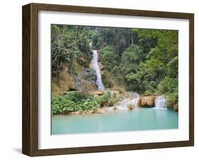 Kuang Si Waterfalls, Luang Prabang, Laos, Indochina, Southeast Asia, Asia-Matthew Williams-Ellis-Framed Photographic Print