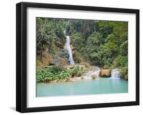 Kuang Si Waterfalls, Luang Prabang, Laos, Indochina, Southeast Asia, Asia-Matthew Williams-Ellis-Framed Photographic Print