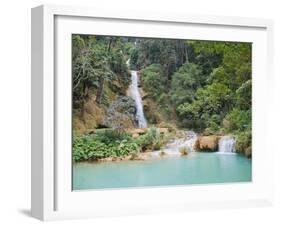 Kuang Si Waterfalls, Luang Prabang, Laos, Indochina, Southeast Asia, Asia-Matthew Williams-Ellis-Framed Photographic Print