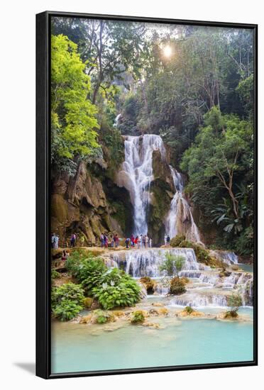 Kuang Si Waterfalls, Luang Prabang, Laos, Indochina, Southeast Asia, Asia-Jordan Banks-Framed Photographic Print