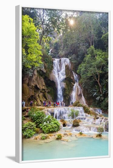 Kuang Si Waterfalls, Luang Prabang, Laos, Indochina, Southeast Asia, Asia-Jordan Banks-Framed Photographic Print