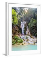 Kuang Si Waterfalls, Luang Prabang, Laos, Indochina, Southeast Asia, Asia-Jordan Banks-Framed Photographic Print