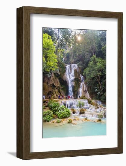 Kuang Si Waterfalls, Luang Prabang, Laos, Indochina, Southeast Asia, Asia-Jordan Banks-Framed Photographic Print