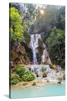 Kuang Si Waterfalls, Luang Prabang, Laos, Indochina, Southeast Asia, Asia-Jordan Banks-Stretched Canvas