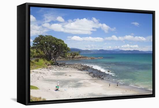 Kuaotunu Beach, Coromandel Peninsula, Waikato, North Island, New Zealand, Pacific-Ian-Framed Stretched Canvas