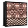 Kuba Cloth Mat II Blush Crop-Sue Schlabach-Framed Stretched Canvas