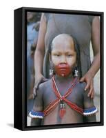 Kuben-Kran-Kegan Indian Boy, Brazil, South America-Robin Hanbury-tenison-Framed Stretched Canvas