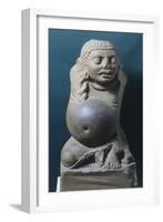 Kubera, the God of Wealth, Statue from Ahichchatra, India-null-Framed Giclee Print