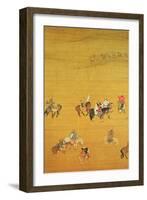 Kublai Khan (1214-94) Hunting, Yuan Dynasty-Liu Kuan-tao-Framed Giclee Print