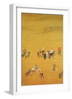 Kublai Khan (1214-94) Hunting, Yuan Dynasty-Liu Kuan-tao-Framed Giclee Print