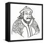 Kublai Khan (1215-129) of the Mongol Empire and Founder of the Yuan Dynasty, 1912-null-Framed Stretched Canvas