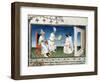 Kublai Khan Gives the Polos their Passport, C1280s-null-Framed Giclee Print