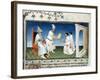 Kublai Khan Gives the Polos their Passport, C1280s-null-Framed Giclee Print