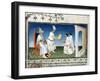 Kublai Khan Gives the Polos their Passport, C1280s-null-Framed Giclee Print