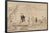 Kubo Shunman / 'Country scene', 1794, Japanese School, Paper, 245 mm x 237 mm, G05643.-KUBO SHUNMAN-Framed Poster