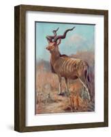 Kudu, Cuthbert Swan-Cuthbert Swan-Framed Art Print