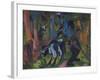 Kuehe Im Wald, 1920/21-Ernst Ludwig Kirchner-Framed Giclee Print